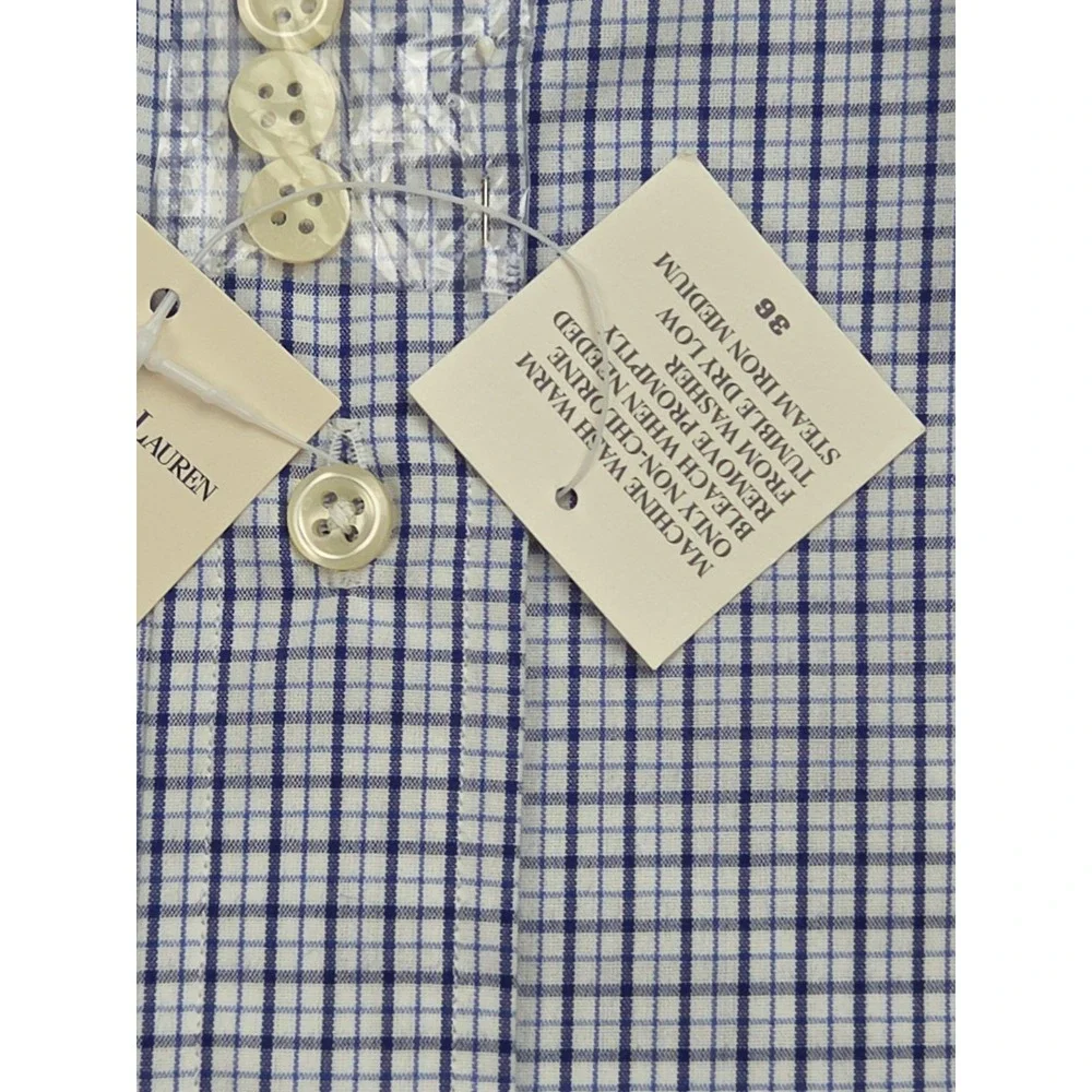NWT 90s Vintage Polo Ralph Lauren Lowell Sport Shirt Cotton Mens XL Navy Blue